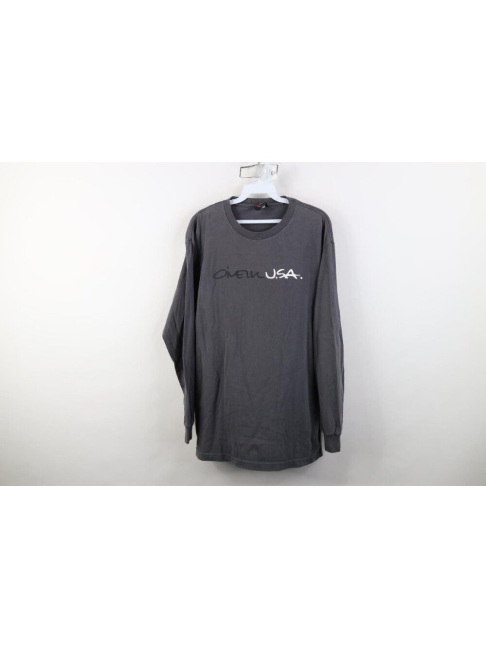 Vintage 90s Y2K O'Neill Surfing Mens Large Spell Out Long Sleeve T-Shirt Gray